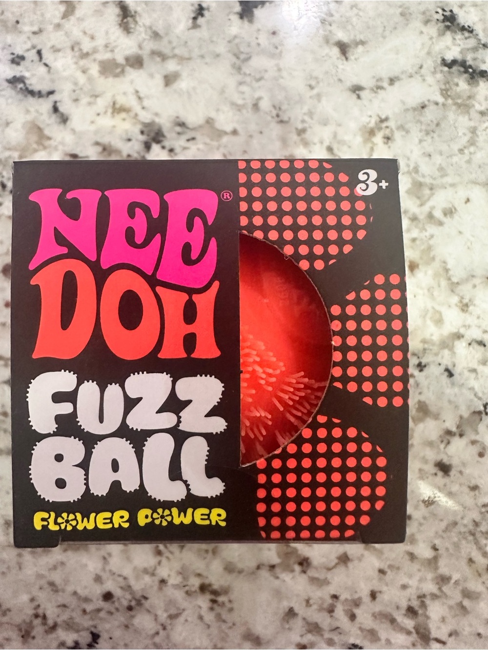 Orange NEE DOH Fuzz Ball - Flower Power
